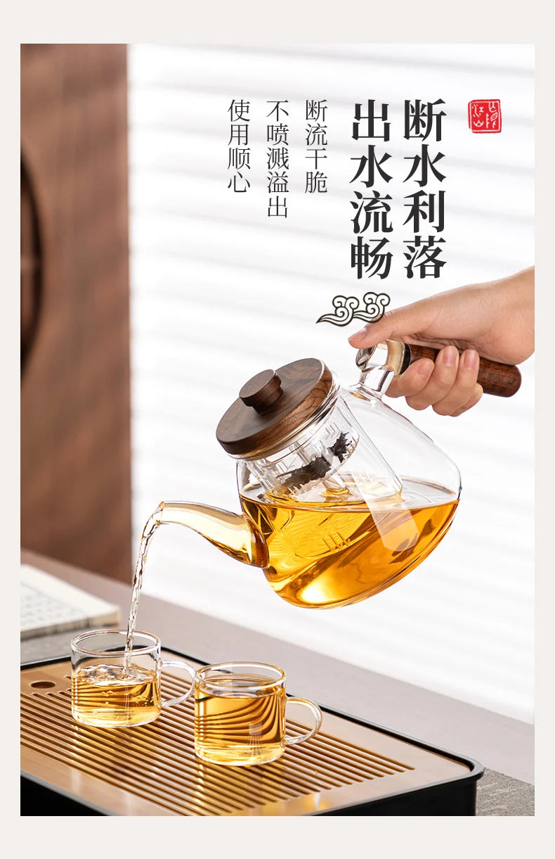 Tea Brewing Stove Set Glass Teapot Tea Brewing Household Small Electric Ceramic Stove Tea Tray Tetera Electrica