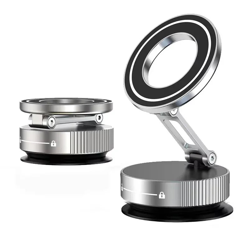 Phone Holder 360°Rotation Magnetic Car Mechanical Stand Vacuum Suction Cup Adsorption Bracket Navigation Universal Holder
