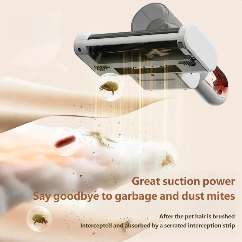 Portable Wireless Handheld Household Vacuum Cleaner Powerful UV HEPA Filter Mite Remover