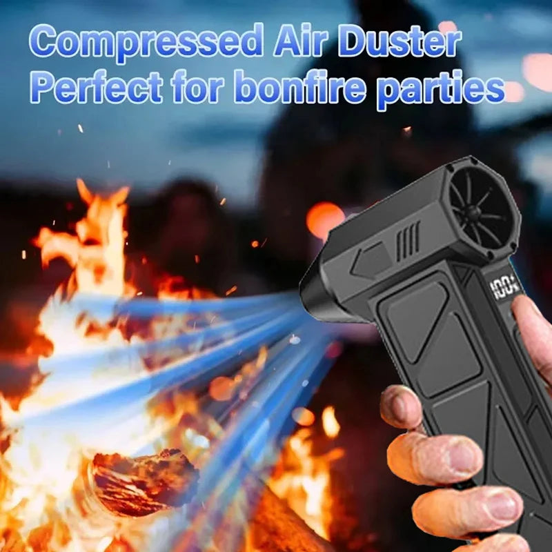 2026 New Electric Turbo Jet Fan 1000000 RPM Brushless Motor Turbo Violent Fan USB Rechargeable Powerful Dust Blower 8000mah