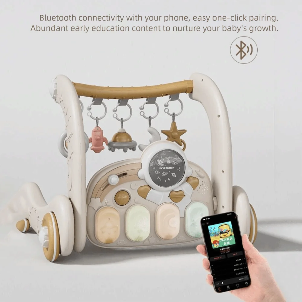 Multi-Functional Baby Piano Fitness Frame Activity Pedal Game Pad Pedal Piano Fitness Rack Educational Walker Music Play Gym