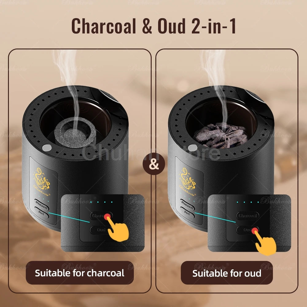 ChuHan Portable Electric Hair Aroma Diffuser Comb Arabic Car Incense Burner 2 in 1 Rechargeable USB Bakhoor Electric Censer Home