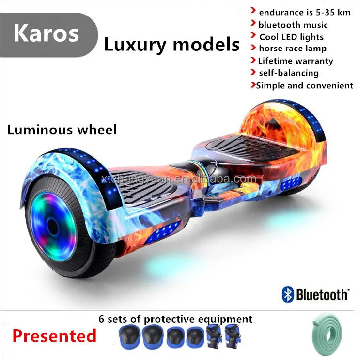 New Fashionable 200W Electric Scooter 2 Wheels Self Balancing Electric Scooter Kids Balance Car With LED Lights