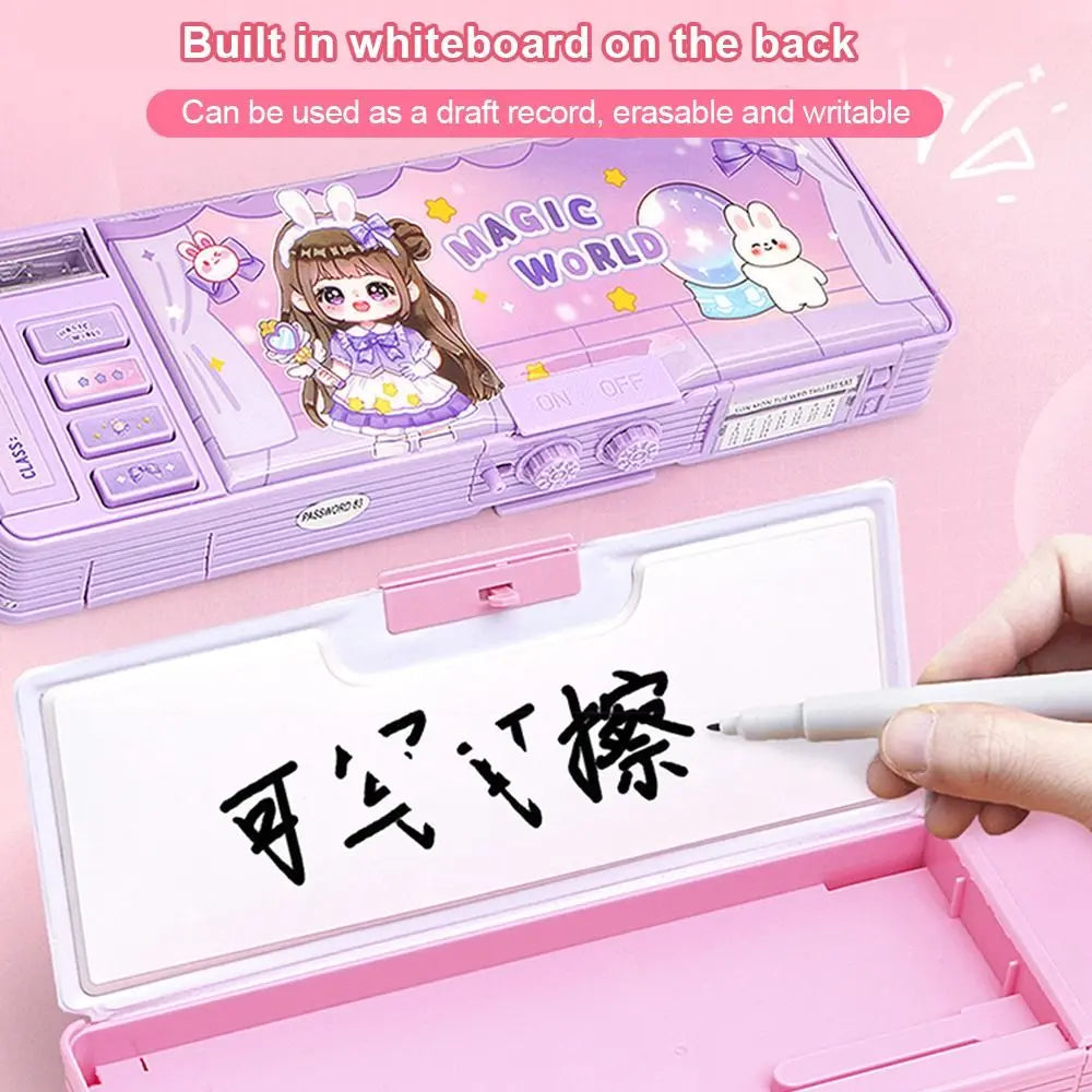 Pencil Box Storage Organizer Stationery Case Students