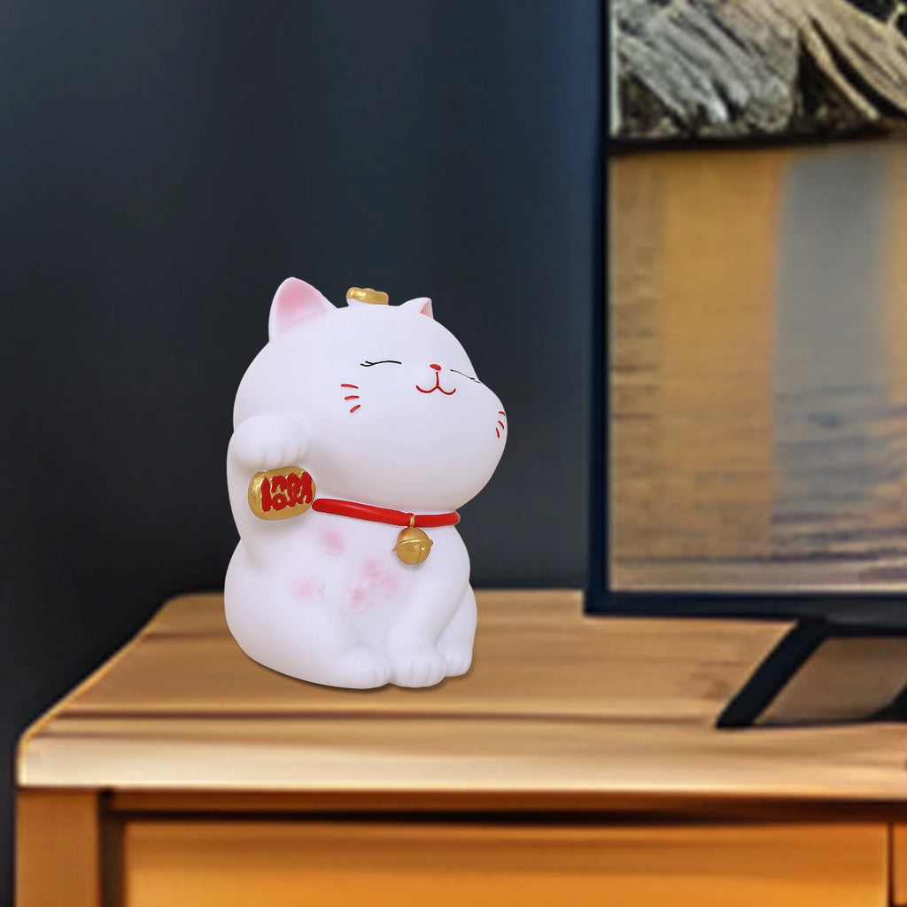 Lucky Cat Piggy Bank Birthday Feng Shui Money Saving Pot Money Saving Box Jar Office Children Gifts House Decoration
