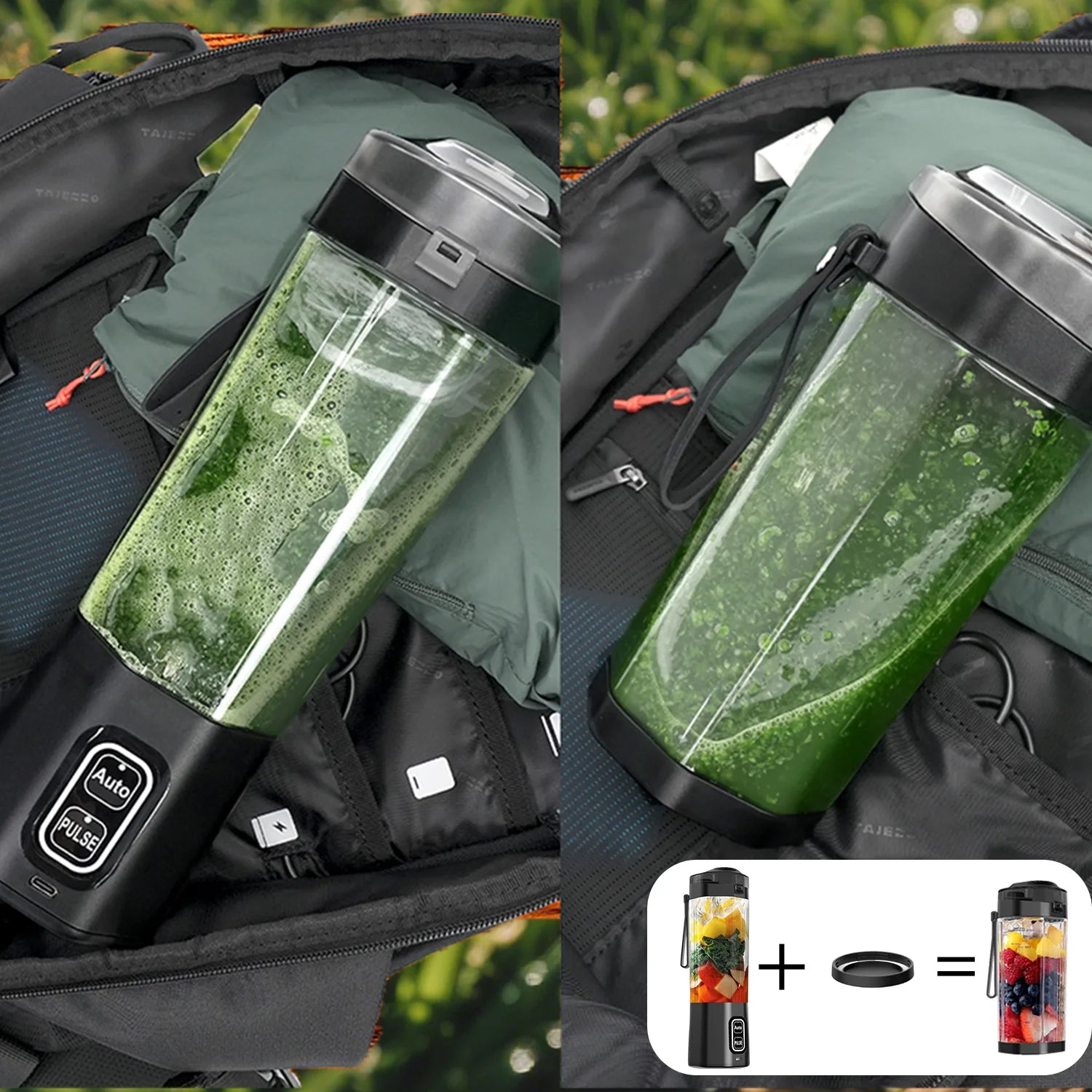 Portable Electric Juice Maker Blender 700ML USB Rechargeable Fruit Mixer