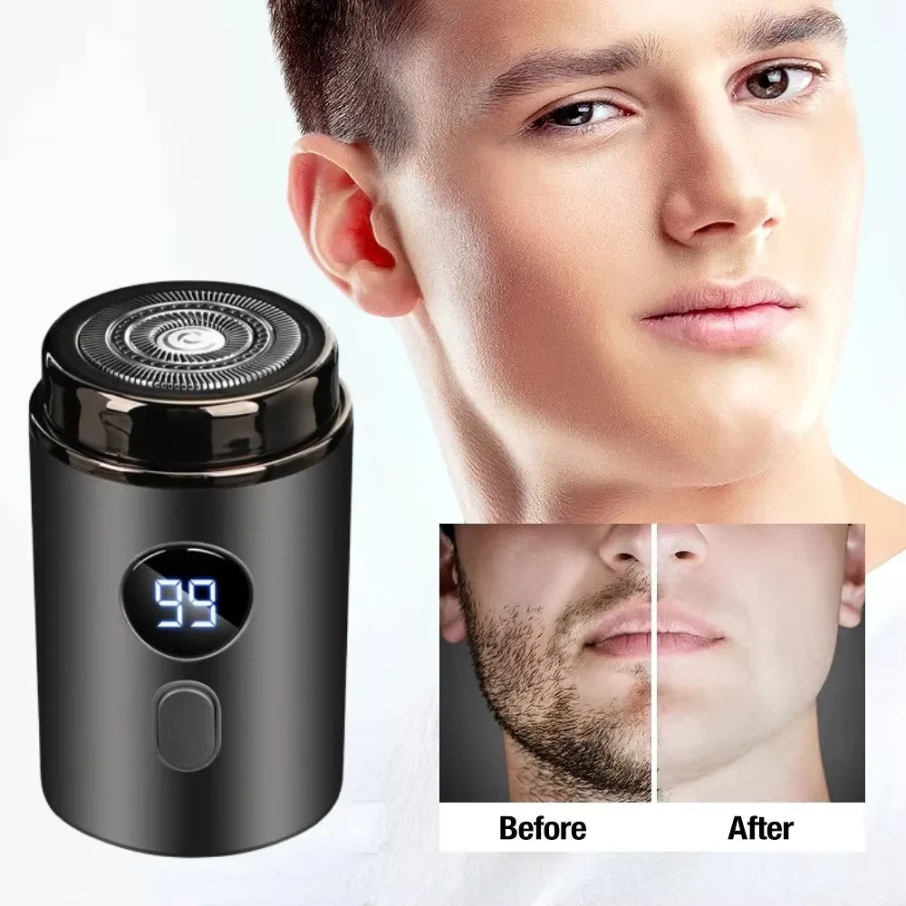 Men Electric Mini Shaver Rechargeable Type-c Charging