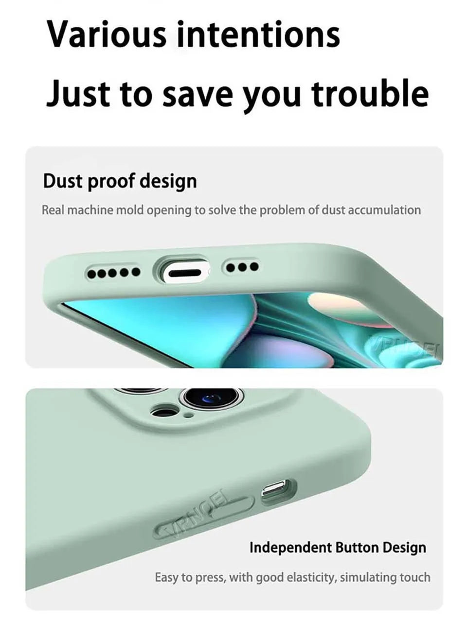 Silicone Suction cup holder case For iPhone 17 14 12 11 13 15 16 Pro Max Solid Color Cover For 16 15 14 Plus Air Accessories