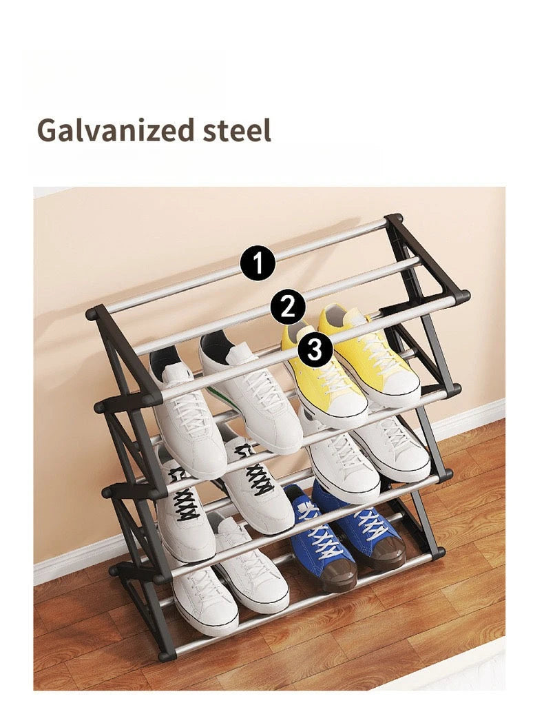 Simple Multi-layer Shoe Rack Dormitory Storage Shoe Cabinet Simple Assembly Home Entrance Dust-proof Indoor Storage Rack