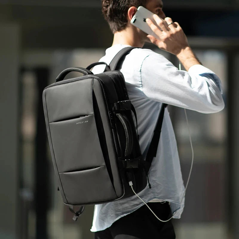 Men Backpack Waterproof Business Laptop Backpack  Travel Bag
