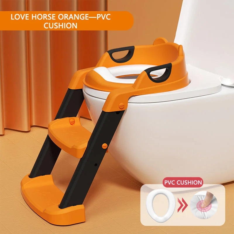 Children's Pot Soft Baby Potty Plastic Road Pot Infant Cute Baby Toilet Seat Boys & Girls Potty Trainer Seat Stool 0-6 Years Old