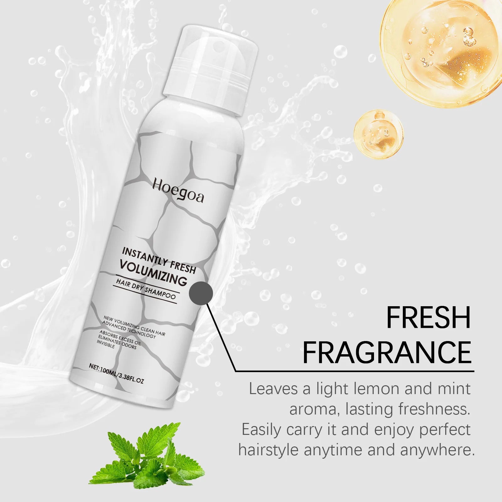 Dry Hair Shampoo Greasy Oil Control Fluffy Thickening Moisturizing Anti-Frizz Nourishing No Wash Styling Volumizing Hair Spray