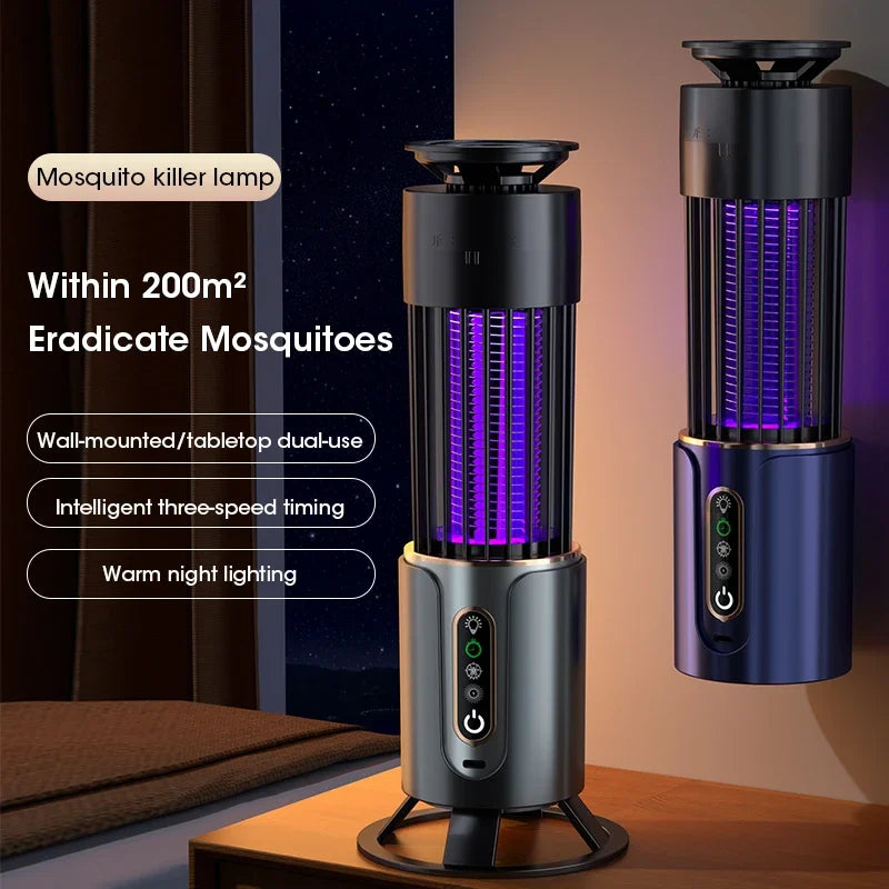 HOMEFISH USB-powered Mosquito Repellent Lamp for Charging or Plugging in Electric Insect Trap Outdoor Mosquito Repellent Lamp