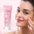 LAIKOU Japan Sakura Peeling Gel Gentle Exfoliating Dead Skin Remover Brightening Face Scrub