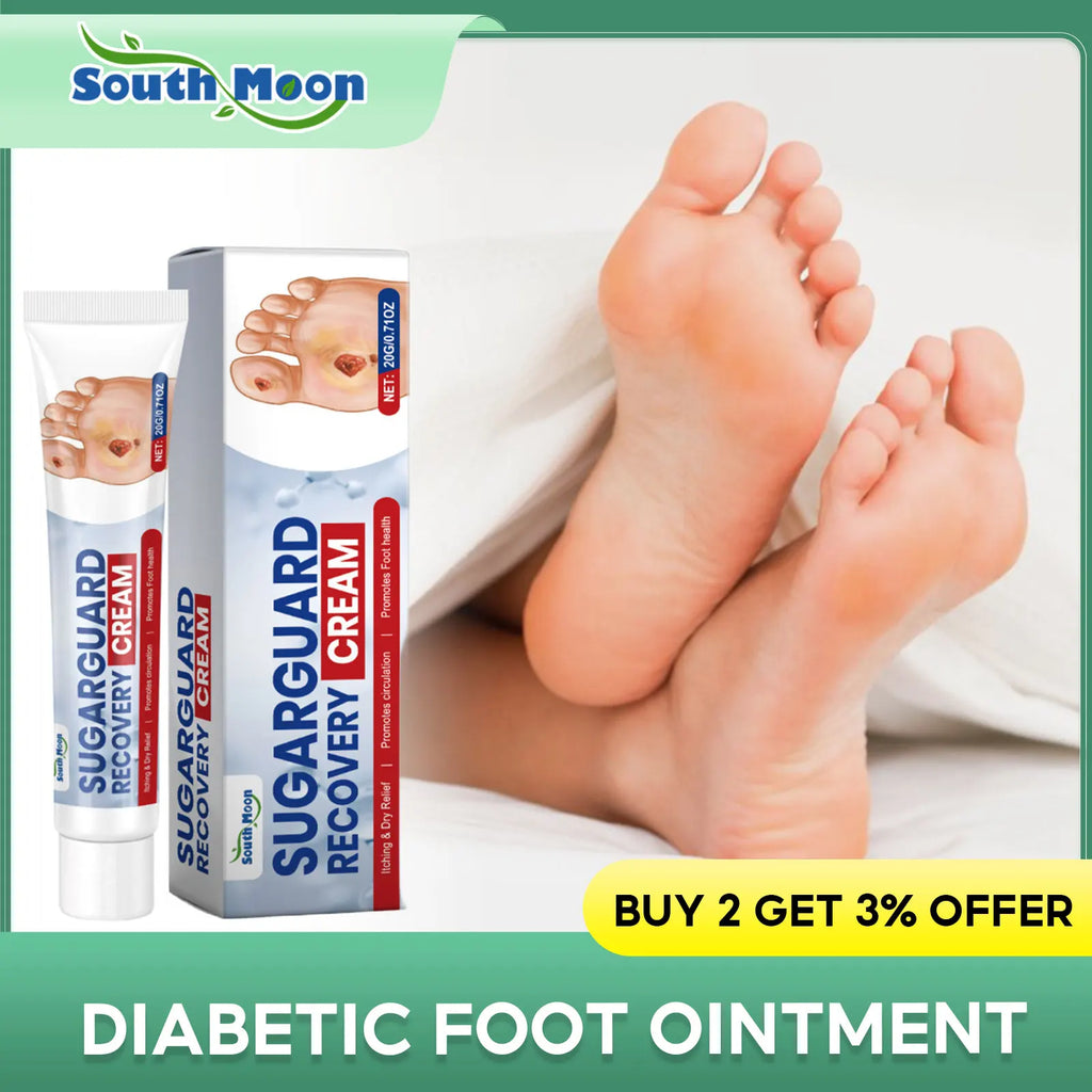 Diabetic Foot Cream Soothes Discomfort Relief Feet Ulceration Stabilizes Blood Sugar Level Health Diabetics Treatment Ointment