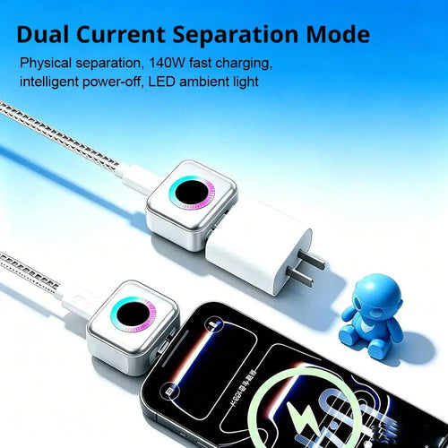 140WAi Type-C Phone Charger Fast Charging Adapter Automatic Power-Off Full Charge Separator for earphone Mobile Phone Charging