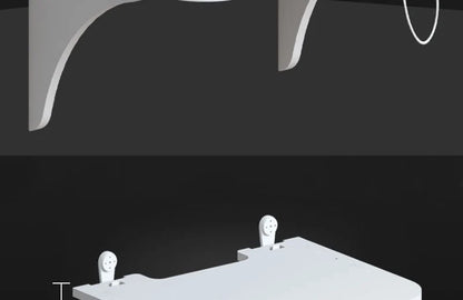 Wall-Mount Floating Shelf with Hook – Space-Saving Home & Office Organizer