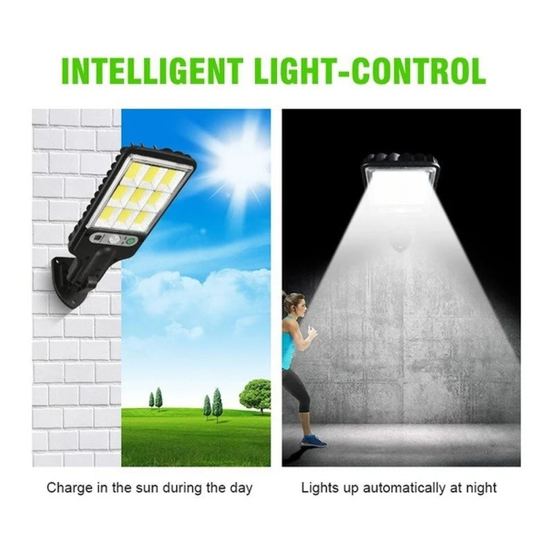 Solar Lights Outdoor 3 Modes 108COB Waterproof Street Lamp