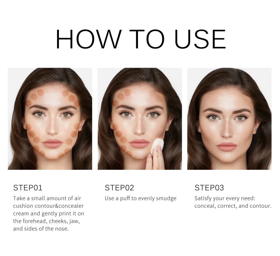 Concealer Cream Oil Control Liquid Foundation Women Face Makeup Korean Cosmetics Long Lasting Contour Gel