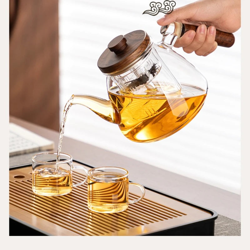 Tea Brewing Stove Set Glass Teapot Tea Brewing Household Small Electric Ceramic Stove Tea Tray Tetera Electrica