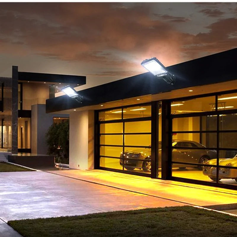 Solar Lights Outdoor 3 Modes 108COB Waterproof Street Lamp