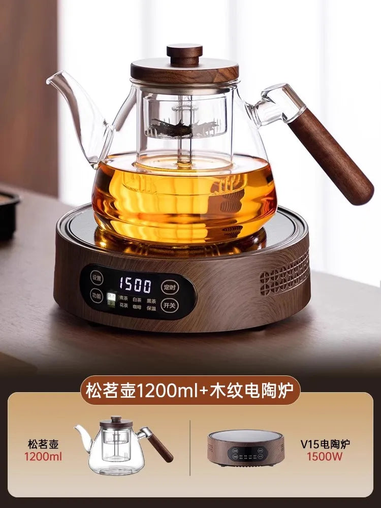 Tea Brewing Stove Set Glass Teapot Tea Brewing Household Small Electric Ceramic Stove Tea Tray Tetera Electrica
