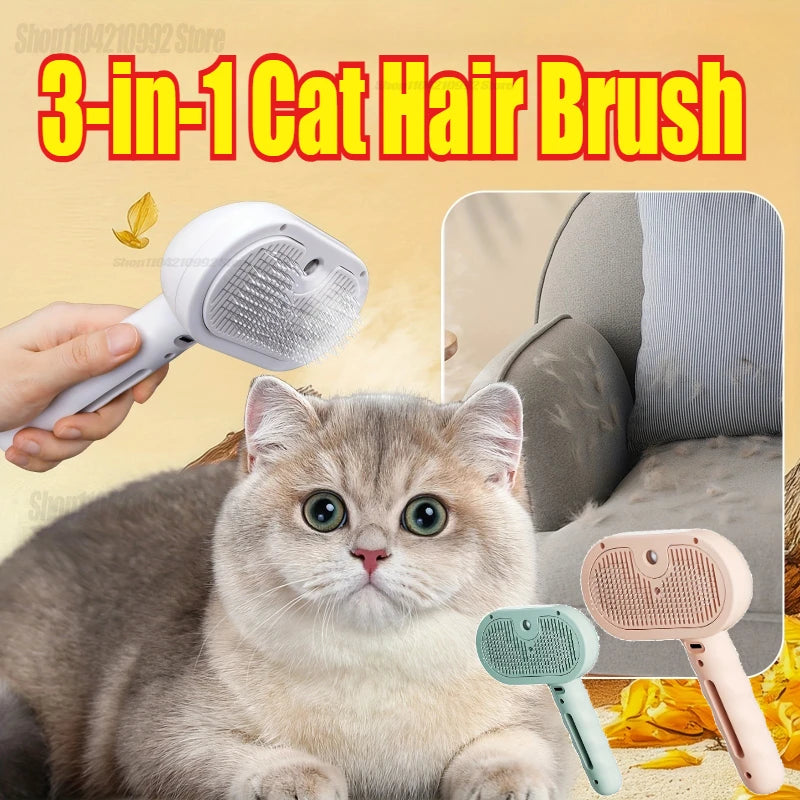Pet Spray Hair Comb Professional Electric Hair Straightener Comb Brush For Cat Pet