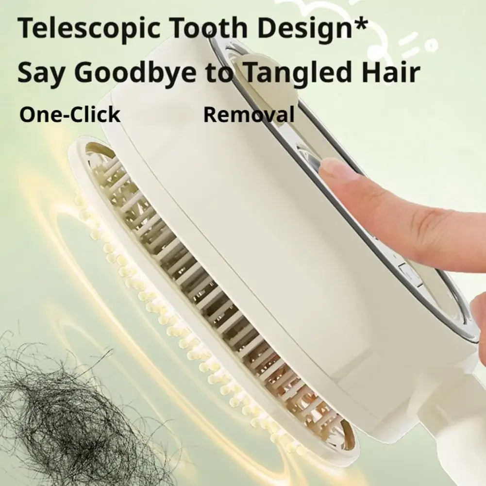 HOT Electric Spray Hair Comb Air Cushion Massage 3 in 1 Self Cleaning Steam
