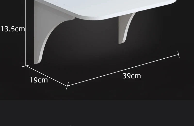 Wall-Mount Floating Shelf with Hook – Space-Saving Home & Office Organizer