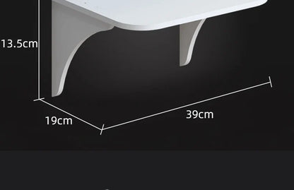 Wall-Mount Floating Shelf with Hook – Space-Saving Home & Office Organizer