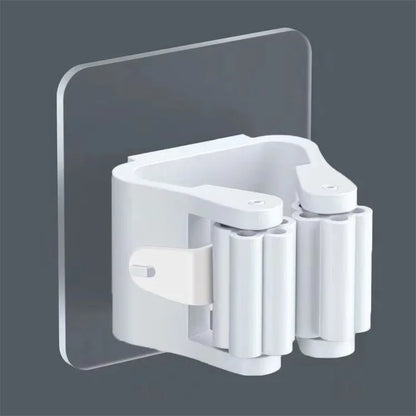 Multi-Purpose Strong Adhesive Wall Hooks – Mop & Broom Hanger