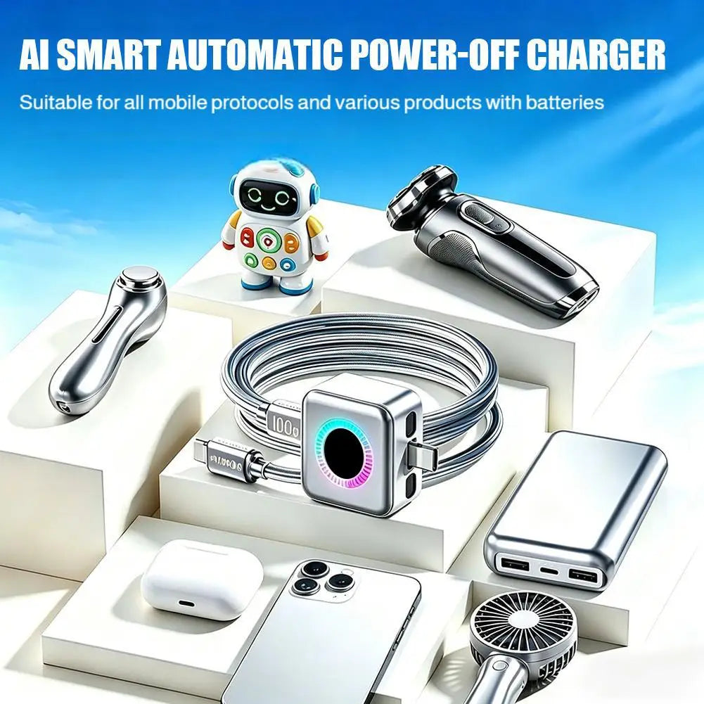 140WAi Type-C Phone Charger Fast Charging Adapter Automatic Power-Off Full Charge Separator for earphone Mobile Phone Charging