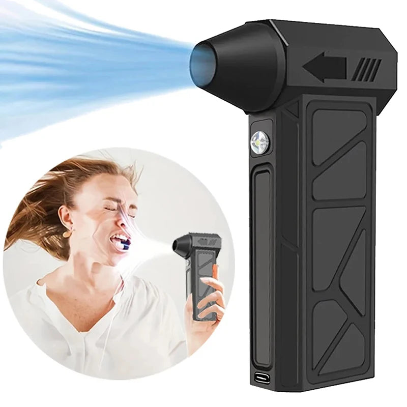 2026 New Electric Turbo Jet Fan 1000000 RPM Brushless Motor Turbo Violent Fan USB Rechargeable Powerful Dust Blower 8000mah