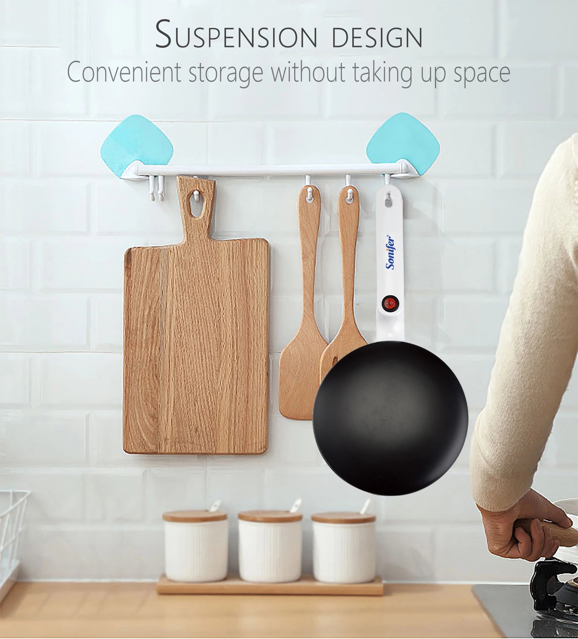 Electric Crepe Maker Pizza Pancake Machine Non-Stick Griddle Baking Pan Cake Machine kitchen Appliance Cooking Tools Sonifer