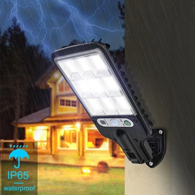 Solar Lights Outdoor 3 Modes 108COB Waterproof Street Lamp
