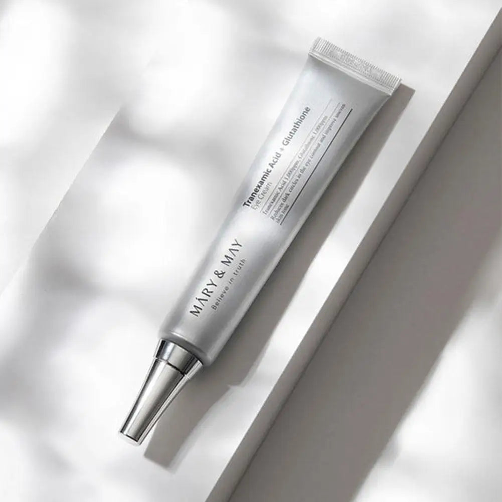 Mary May 2-in-1 Dual Function Eye Cream 30g TXA Glutathione Niacinamide VC Reduce Dark Spots Brighten Under Eye Contour