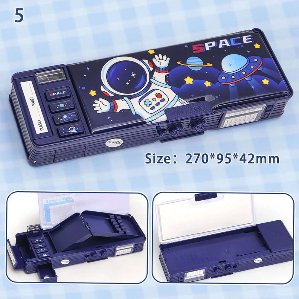 Pencil Box Storage Organizer Stationery Case Students