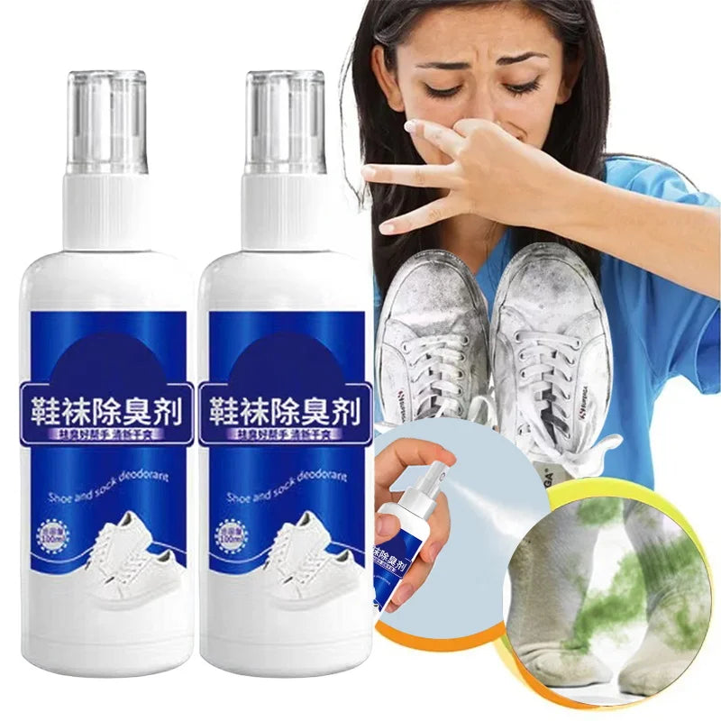 Shoes Deodorizing Removal Spray Foot Socks Odor Stink Freshener Shoe Cabinet Deodorant Feet Antiperspirant Health Care 100ml