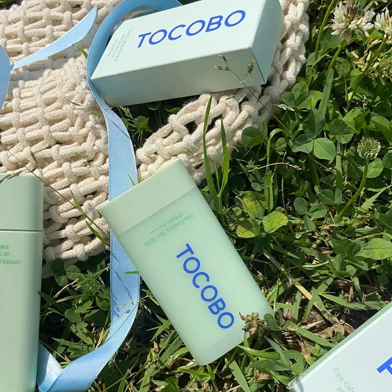 Original Tocobo Blue Green Refreshing SPF50 Sunscreen Stick Korean Brand High Protection Waterproof Outdoor Face Body Sunscreen