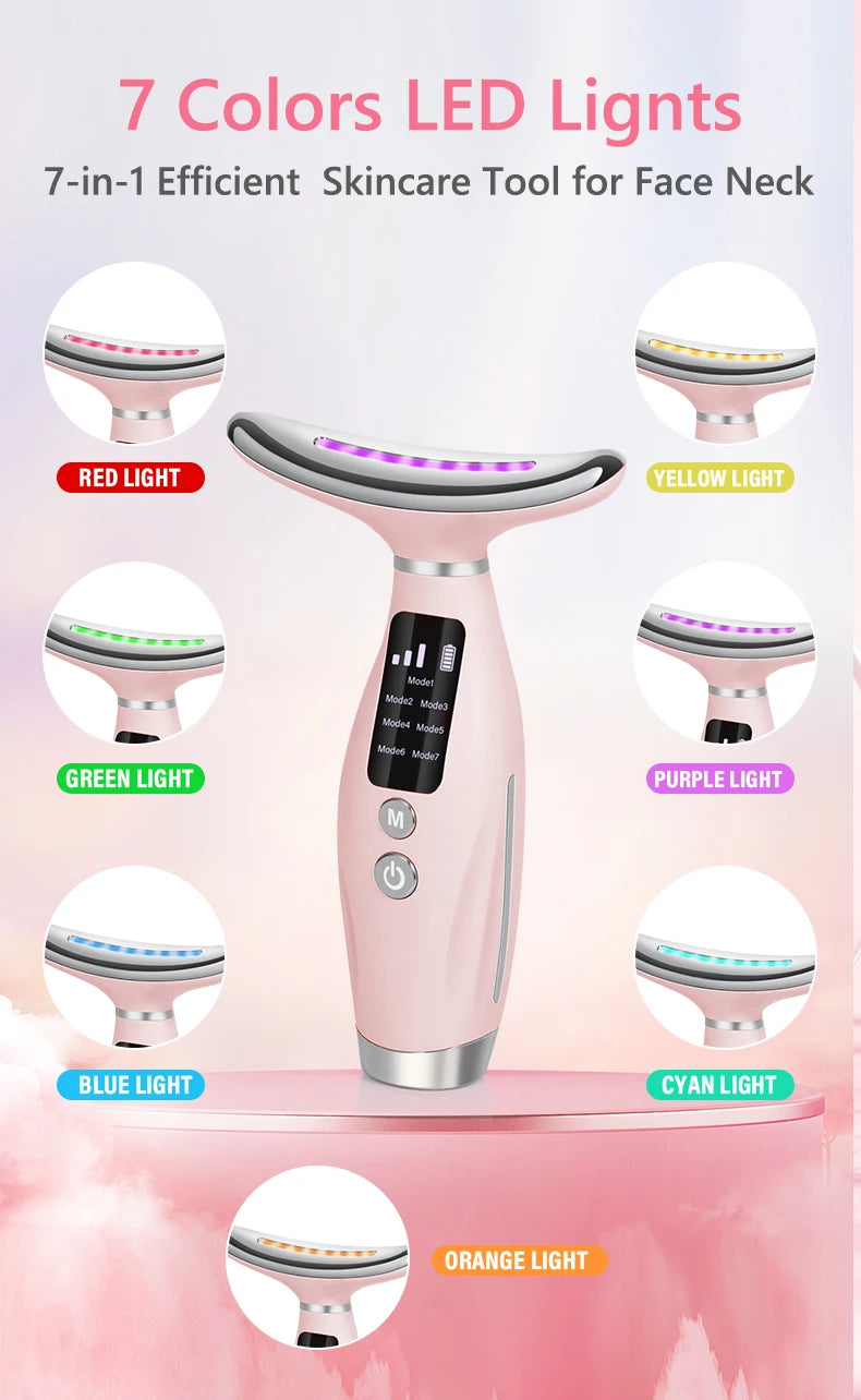 Neck & Face Beauty Device LED IPL Skin Rejuvenation