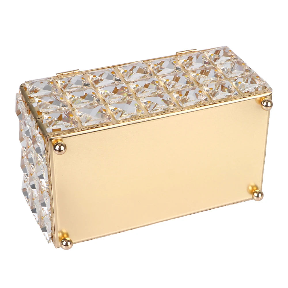 Bedroom Office Hotel Cafe Coffee Bar Napkin Box Crystal Cube Tissue Box European-style Napkin Dispenser Square