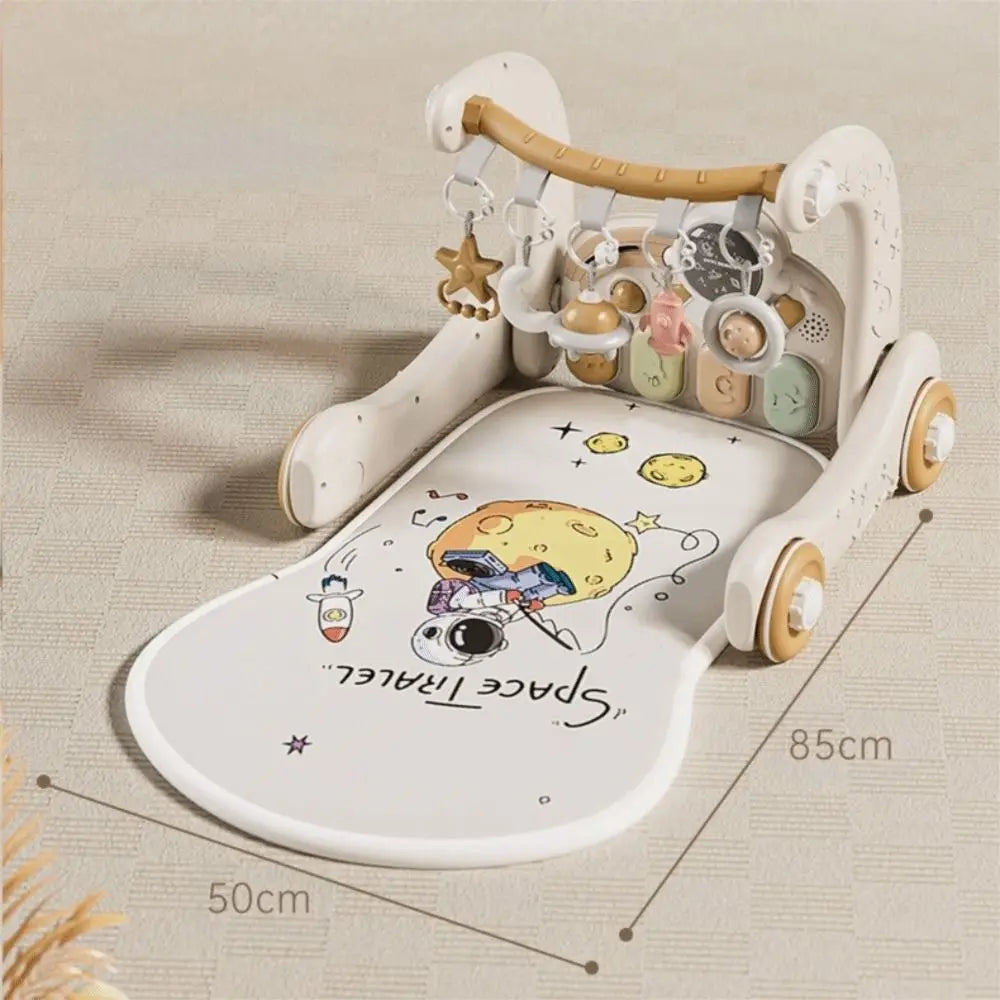 Multi-Functional Baby Piano Fitness Frame Activity Pedal Game Pad Pedal Piano Fitness Rack Educational Walker Music Play Gym