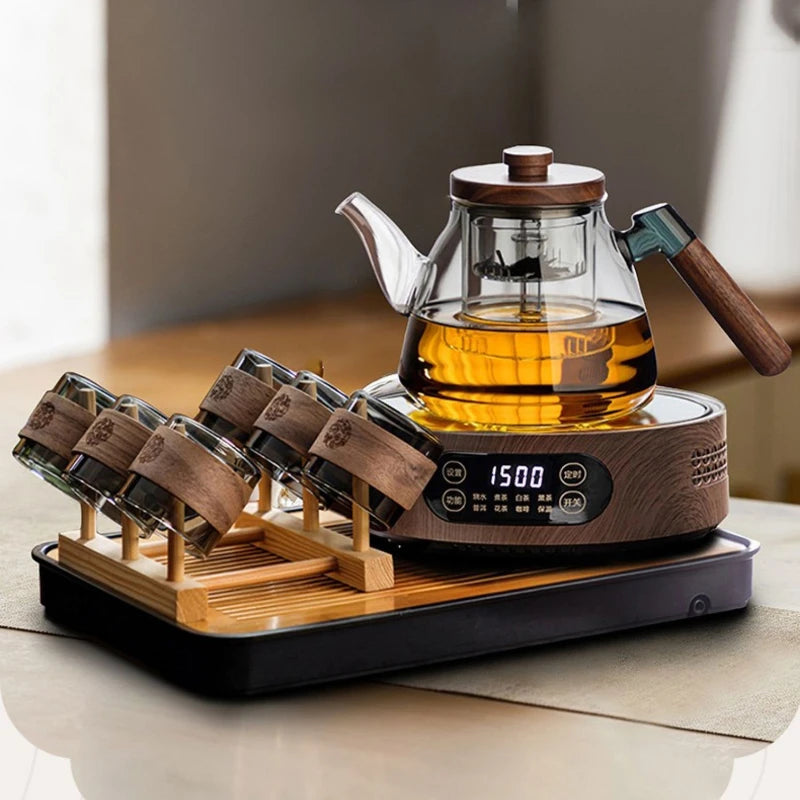 Tea Brewing Stove Set Glass Teapot Tea Brewing Household Small Electric Ceramic Stove Tea Tray Tetera Electrica