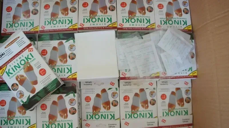 Korea Kinoki Cleansing Detox Leg Healthy Herbal Pads Ubat Feet Care Foot Spa Dropshipping Foot Care Dispel Dampness Sleep Well