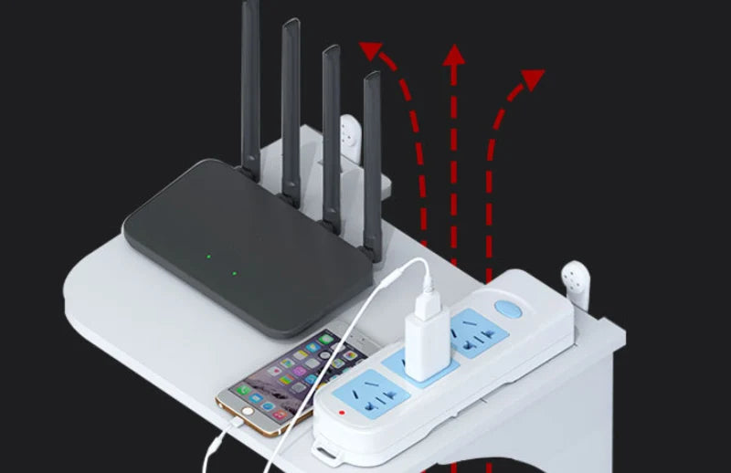 Wall-Mount Floating Shelf with Hook – Space-Saving Home & Office Organizer