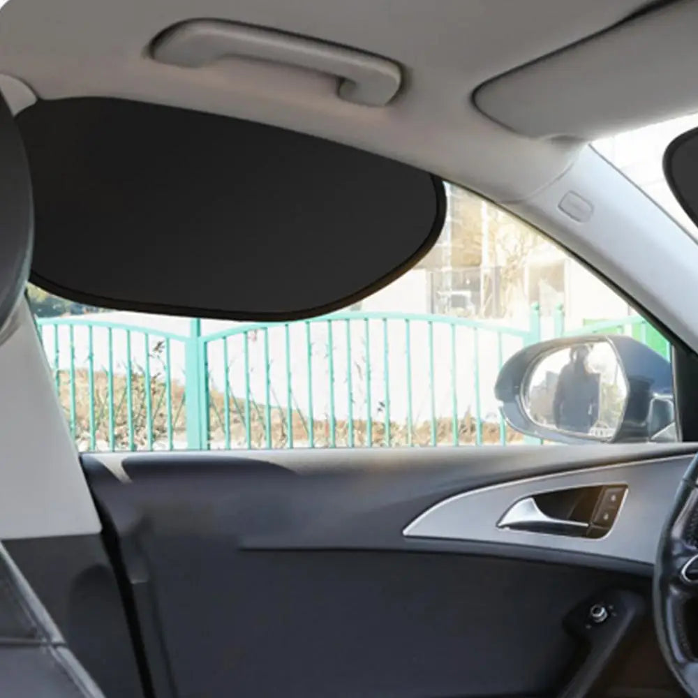 Electrostatic Car Sun Shade 2pcs UV Blocking Side Window Cover Static Cling Privacy Shield For SUV Sedan Road Trip Driving