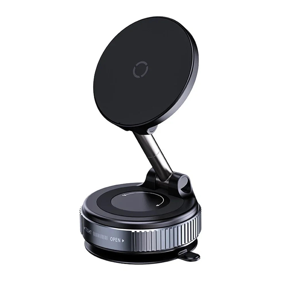 360 degree Rotation Foldable Magnetic Phone Holder, Vacuum Suction Cup Wireless Charger, Portable Universal Mount for Car, Gym