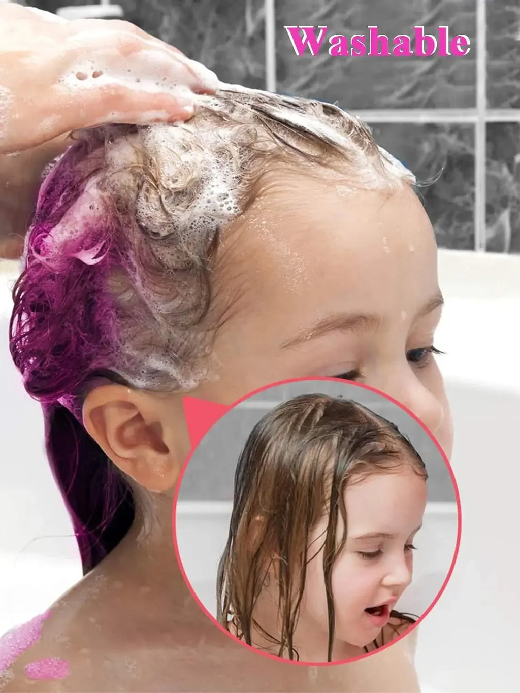 6/10PC Children S Hair Dye Comb Toy Set Girls Makeup Pretend Play Disposable Multi Color Hair Dye Outfit Role Playing Prop Set