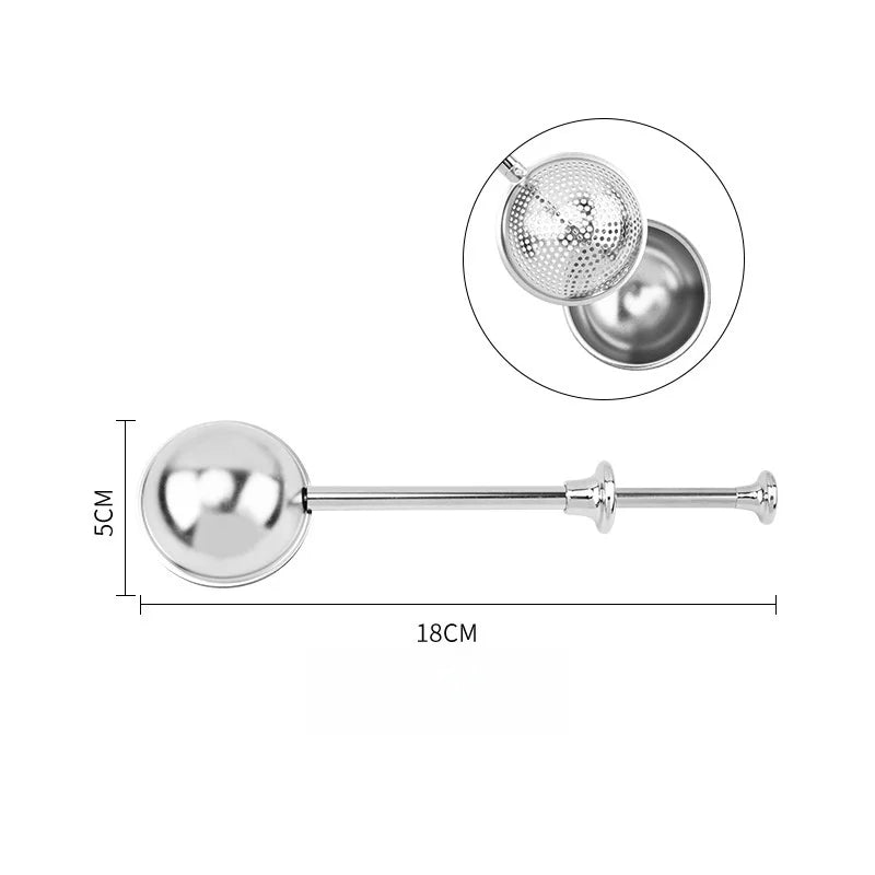 304 Stainless Steel Tea Filter Creative Portability Hanging Pipe Type Tea Leak Accessories Multi-Purpose Filter Kitchen Gadget