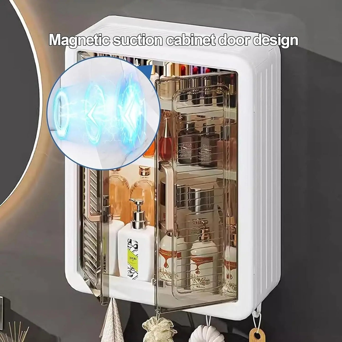 Wall-Mounted Bathroom Storage Cabinet – Double Door Medicine Shelf